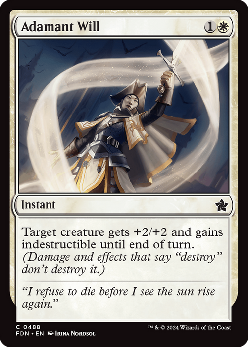 Adamant Will (FDN-488) - common