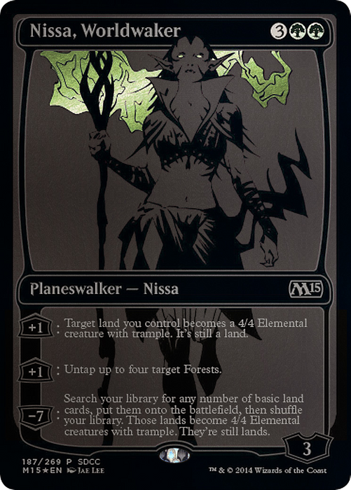 Nissa, Worldwaker (MEDIA-187) - mythic - Foil