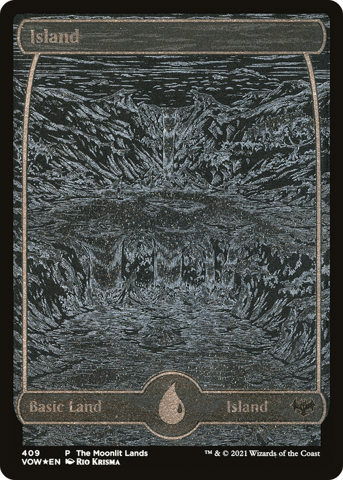 Island (VOW-409) - common - Etched Foil