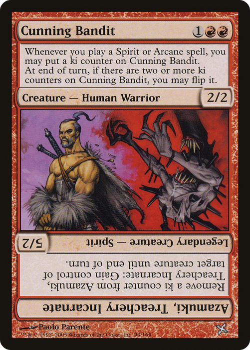 Cunning Bandit // Azamuki, Treachery Incarnate (BOK-099) - uncommon