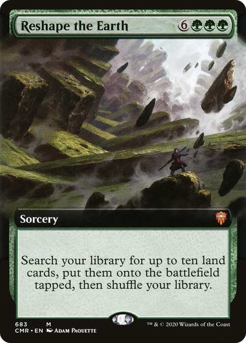 Reshape the Earth (CMR-683) - mythic: (Extended Art) - Foil