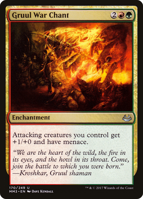 Gruul War Chant (MM3-170) - uncommon