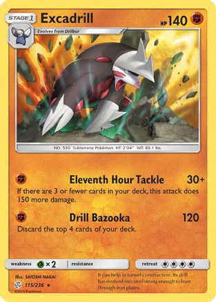 Excadrill (115/236) - SCE  - Holo Rare - Holofoil