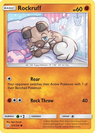 Rockruff (123/236) - SCE  - Common
