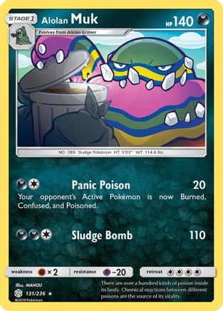 Alolan Muk (131/236) - SCE  - Rare - Reverse Holofoil