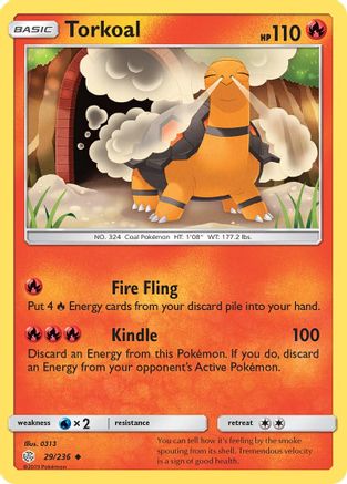 Torkoal (029/236) - SCE  - Uncommon - Reverse Holofoil