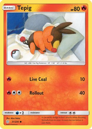 Tepig (031/236) - SCE  - Common - Reverse Holofoil