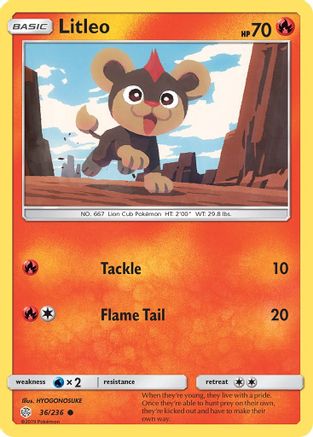 Litleo (036) - SCE  - Common - Reverse Holofoil