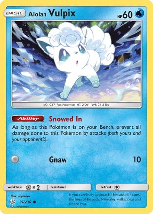 Alolan Vulpix (039/236) - SCE  - Common