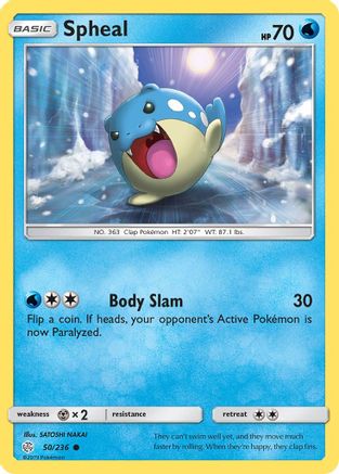Spheal (050/236) - SCE  - Common - Reverse Holofoil