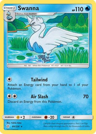 Swanna (060) - SCE  - Rare - Reverse Holofoil
