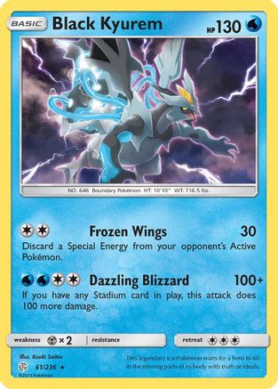 Black Kyurem (061/236) - SCE  - Holo Rare - Holofoil