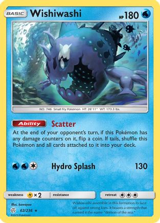 Wishiwashi (062/236) - SCE  - Holo Rare - Holofoil