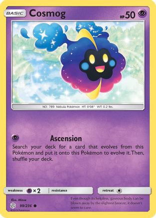 Cosmog (099/236) - SCE  - Common - Reverse Holofoil