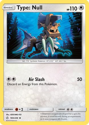 Type: Null (183/236) - SCE  - Uncommon - Reverse Holofoil
