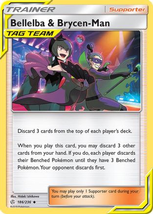 Bellelba & Brycen-Man (186/236) - SCE  - Uncommon - Reverse Holofoil