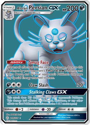 Alolan Persian GX (Full Art) (219) - SCE  - Ultra Rare - Holofoil