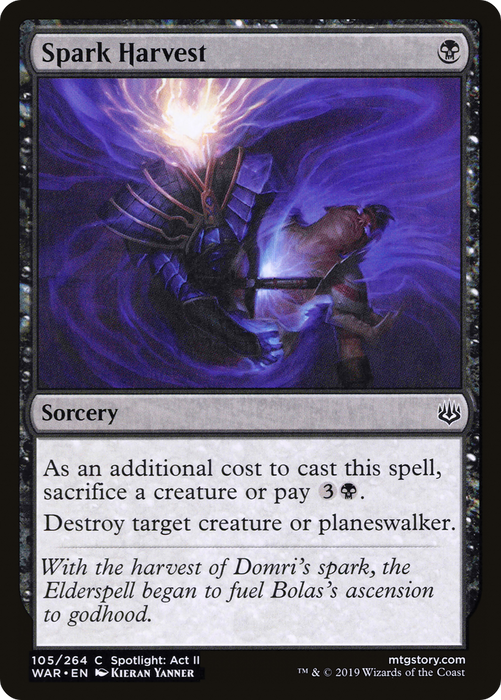 Spark Harvest (WAR-105) - common - Foil