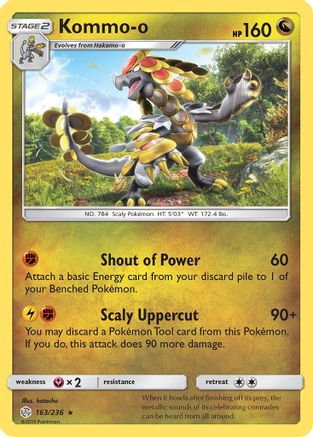 Kommo-o (163/236) - SCE  - Holo Rare - Holofoil