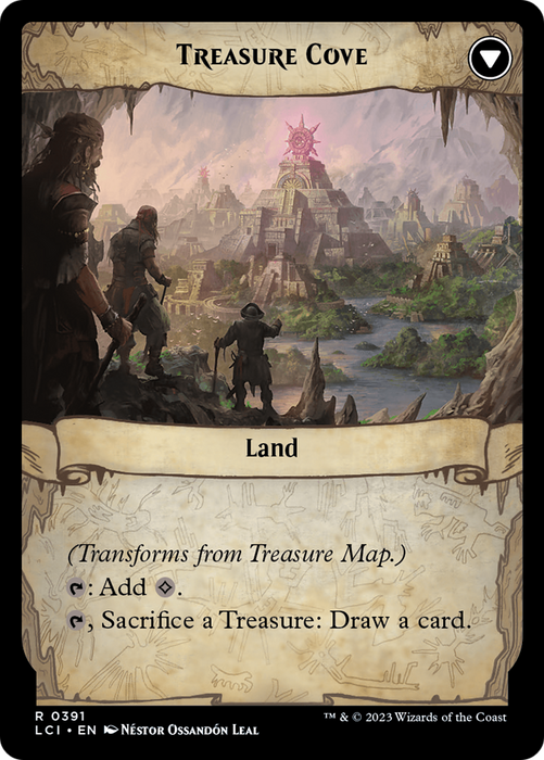 Treasure Map // Treasure Cove (LCI-391) - rare: (Extended Art)