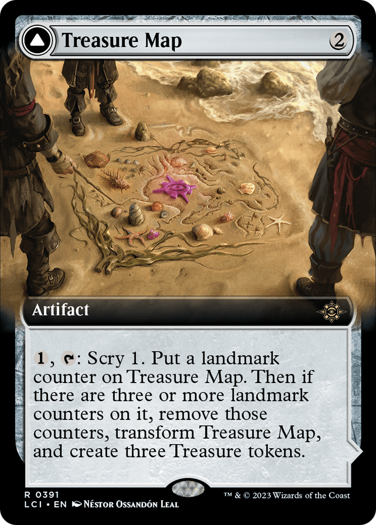 Treasure Map // Treasure Cove (LCI-391) - rare: (Extended Art)