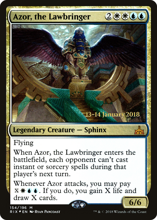 Azor, the Lawbringer (PRE-154S) - mythic - Foil