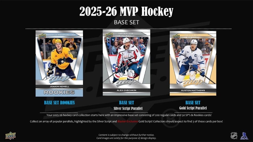2025-26 Hockey - Upper Deck MVP - Blaster - Retail (anglais)
