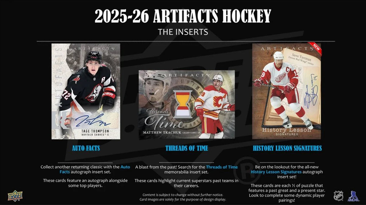 2025-26 Hockey - Upper Deck Artifacts - Blaster - Retail (English)