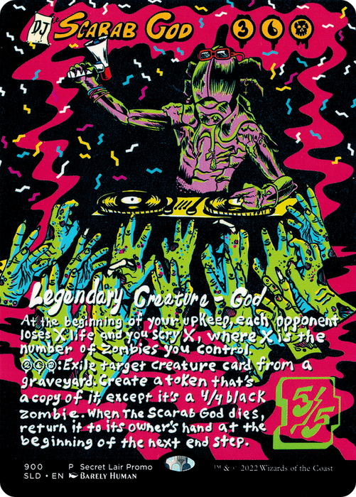 The Scarab God (SLD-900) - mythic (Borderless)