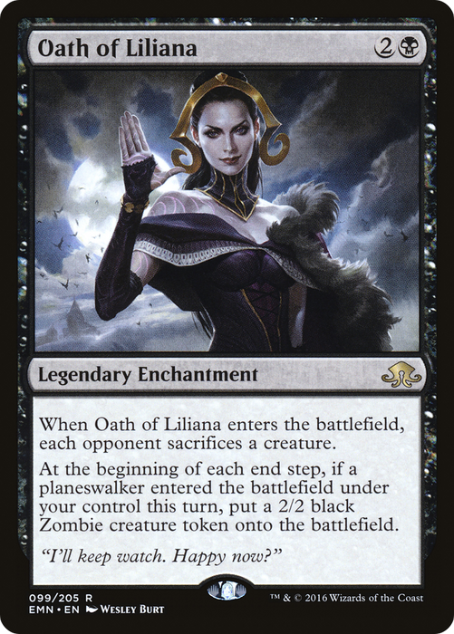 Oath of Liliana (EMN-099) - rare - Foil