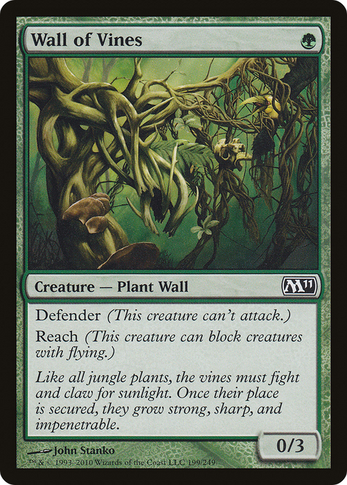 Wall of Vines (M11-199) - common - Foil