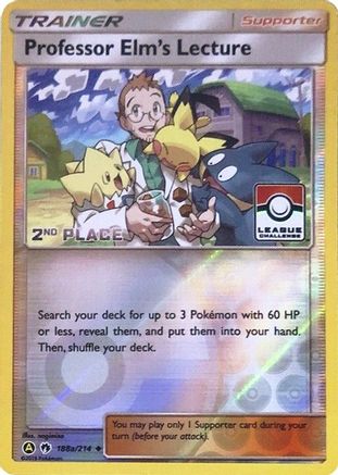 Professor Elm's Lecture (188a/214) - LCC  - Promo - Reverse Holofoil
