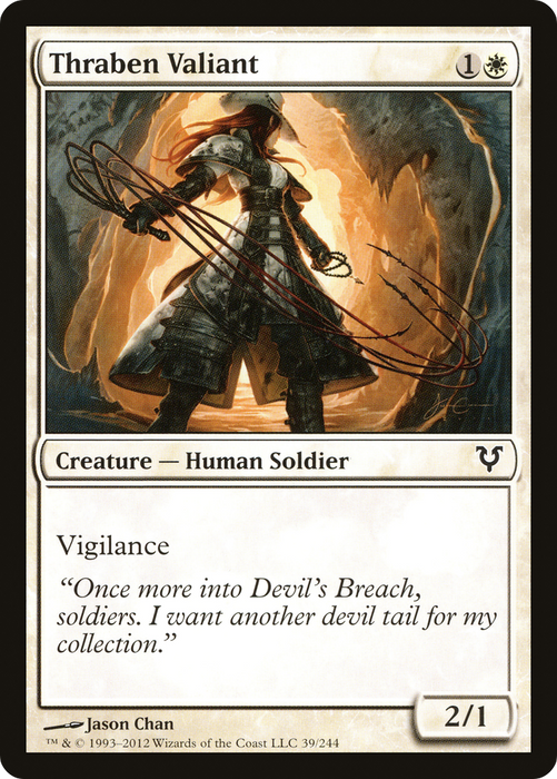 Thraben Valiant (AVR-039) - common - Foil