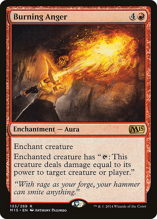 Burning Anger (M15-133) - rare - Foil