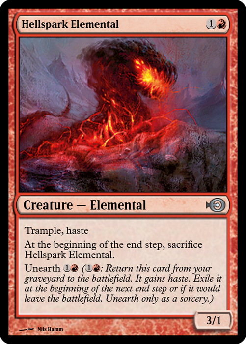 Hellspark Elemental (PRM-36172) - uncommon - Foil