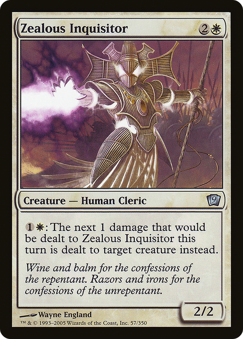 Zealous Inquisitor (9ED-57★) - uncommon - Foil