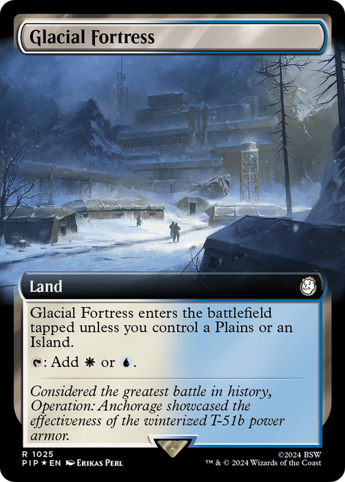 Glacial Fortress (PIP-1025) - rare: (Extended Art) - Foil