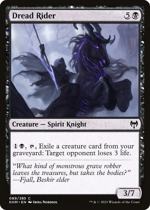 Dread Rider (KHM-089) - common - Foil