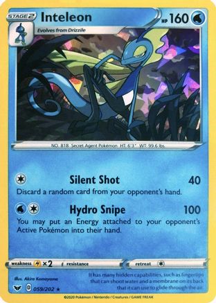 Inteleon (059/202) - DE  - Holo Rare - Holofoil