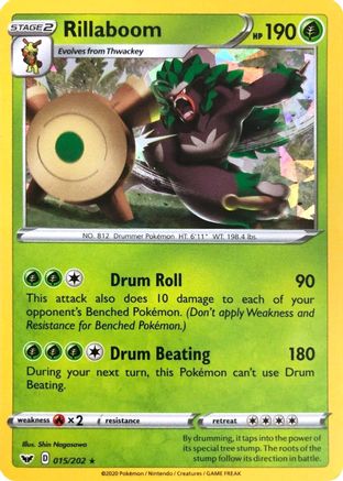 Rillaboom (015/202) - DE  - Holo Rare - Holofoil