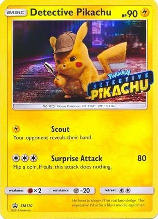 Detective Pikachu (SM170) - SP  - Promo - Holofoil