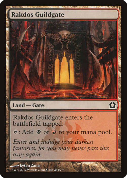 Rakdos Guildgate (RTR-244) - common - Foil