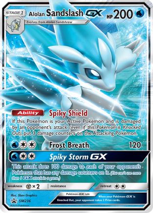 Alolan Sandslash GX (SM236) - SP  - Promo - Holofoil