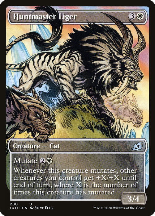 Huntmaster Liger (IKO-280) - uncommon: (Showcase) - Foil