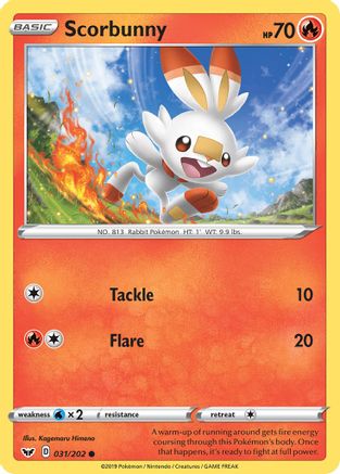 Scorbunny (031) (031/202) - SSSBS  - Common