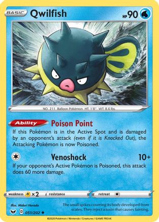 Qwilfish (051/202) - SSSBS  - Uncommon