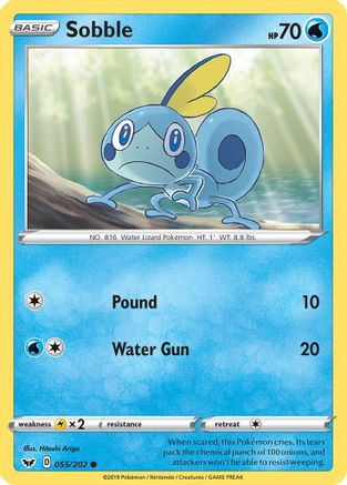 Sobble (055) (055/202) - SSSBS  - Common - Reverse Holofoil