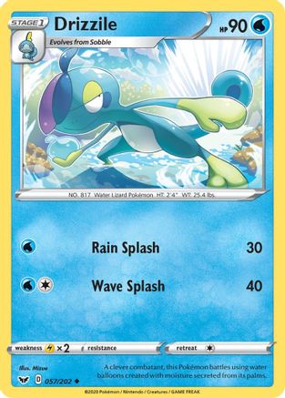 Drizzile (057) (057/202) - SSSBS  - Uncommon - Reverse Holofoil