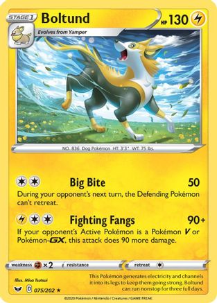 Boltund (075) (075/202) - SSSBS  - Holo Rare - Holofoil