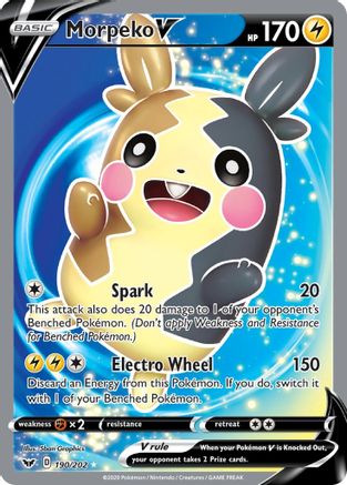 Morpeko V (Full Art) (190/202) - SSSBS  - Ultra Rare - Holofoil